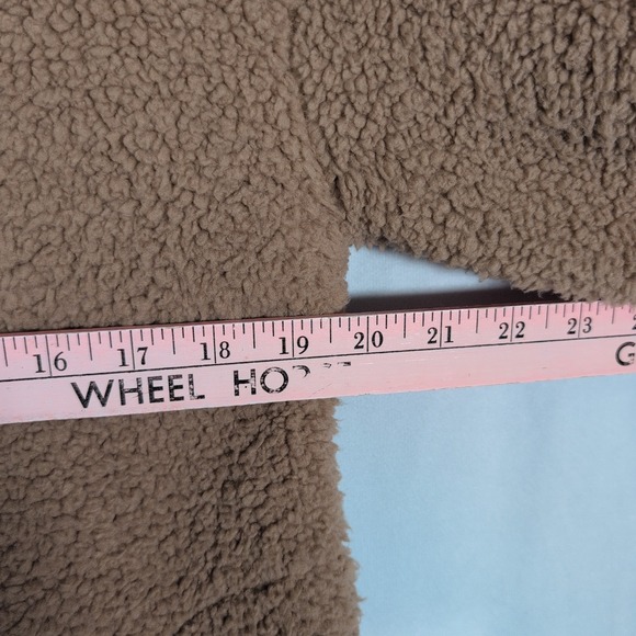 Koolaburra by UGG Pullover Size XS Sherpa Fleece Brushed Back Tan Quarter Zip - Picture 4 of 8